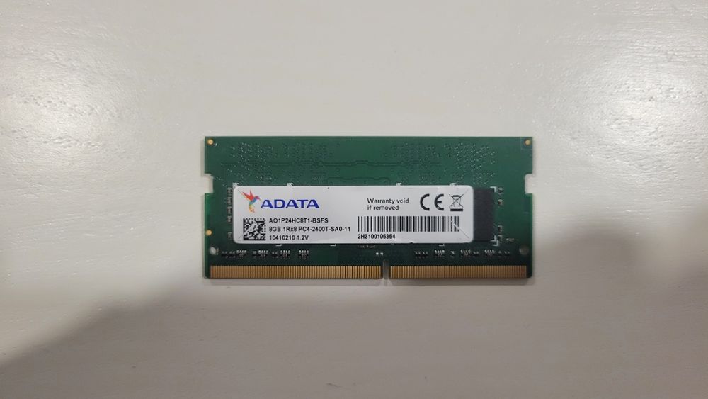 Memória RAM ADATA 8GB DDR4 1RX8 PC4-2400T