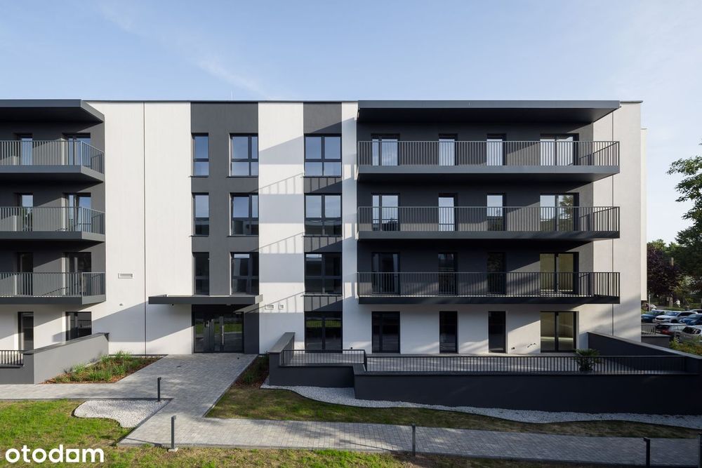 Nowoczesne 2 pokojowe mieszkanie z dwoma dużymi tarasami - 44,96 m2