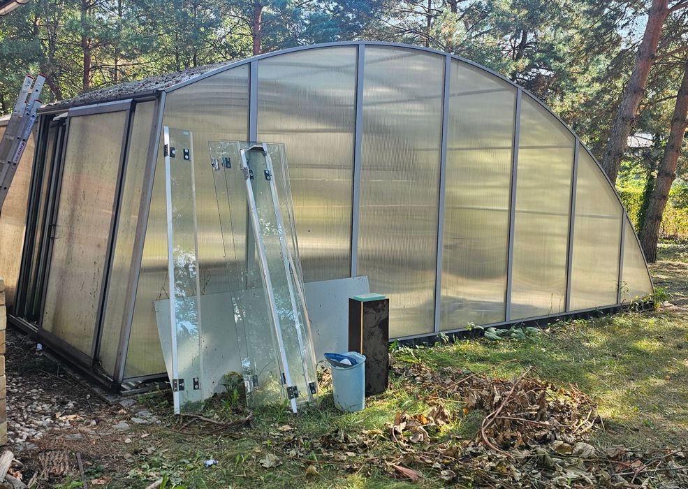 Osłona basenu ruchoma 7m.sz x 14,5m.dł
