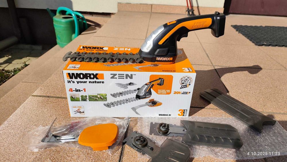 Nożyce akumulatorowe do żywopłotu WORX ZEN WG801E.9