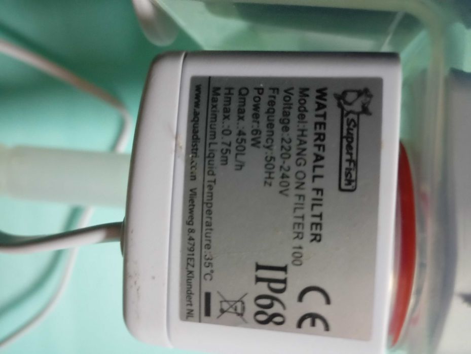 Filtro de mochila para aquário