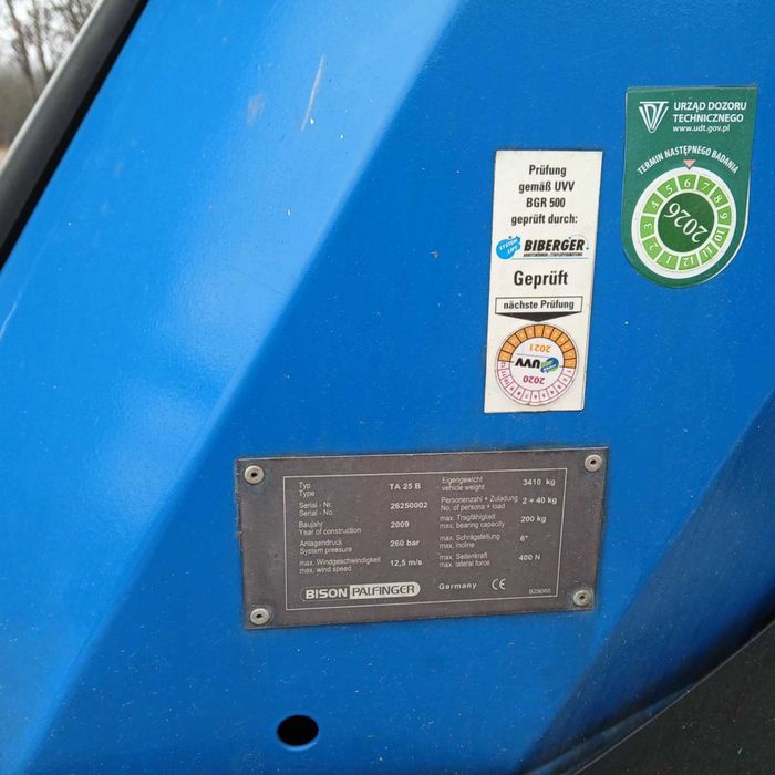 Podnośnik Koszowy Bison Palfinger TA25B Piaseczno • OLX.pl