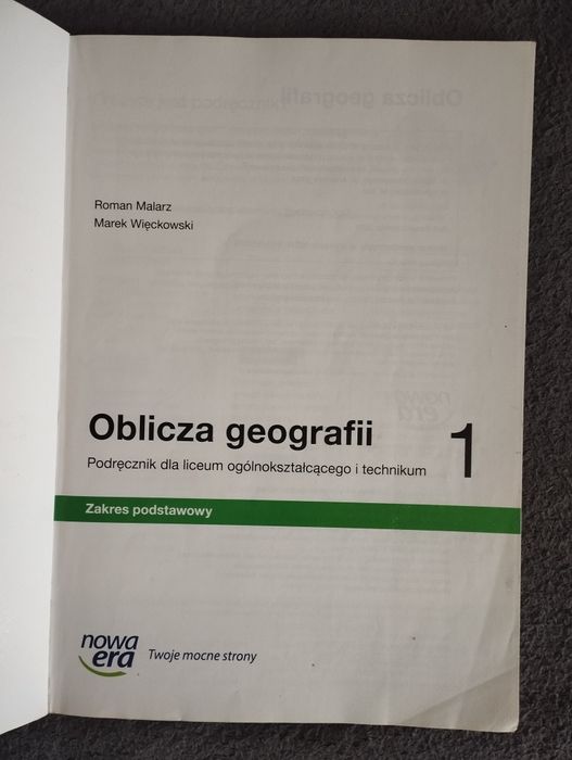 Oblicza geografii 1 zakres podstawowy