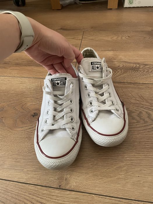 Białe skórzane trampki converse chuck taylor all star 39 40
