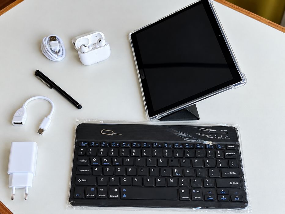Tablet Android 13 de 10,36” com Teclado+Caneta+Fones-NOVO 5G Dual Sim