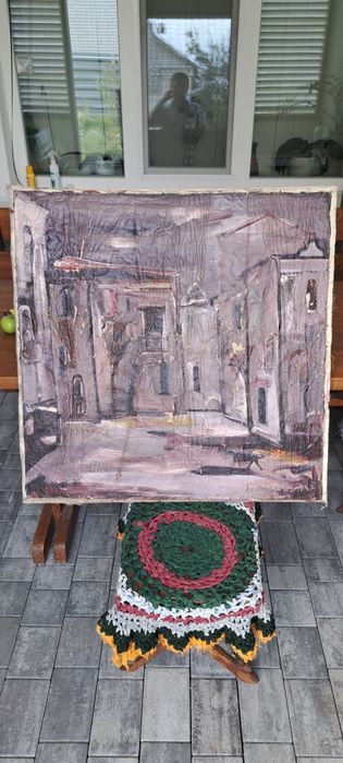 Картина ,,Зимний двор,, АполлоноВ А. 1994 р.