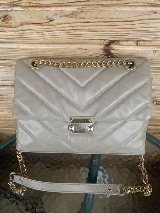 Шкіряна сумка італійський бренд real leather