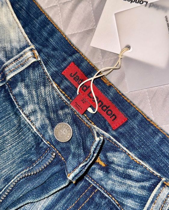 Джинси Jaded London archive y2k  Super Bleached Scuff XL Colossus Jeans in Blue 32