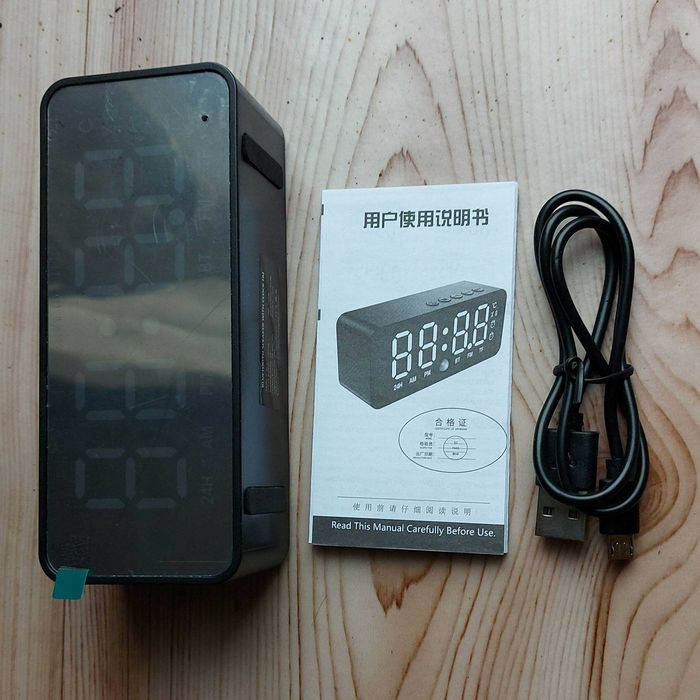 Крутые прикроватные часы с будильником - колонка Bluetooth 5.0