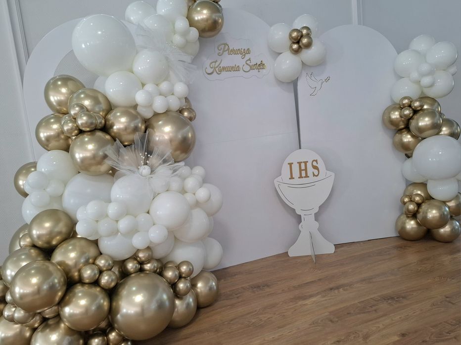 Dekoracje balonowe, ścianki okolicznościowe