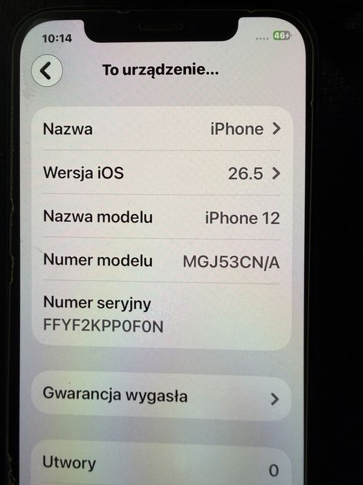 Iphone 12 64gb czarny