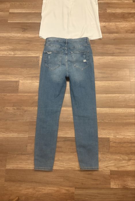 Spodnie rurki wysoki stan River Island 38/M