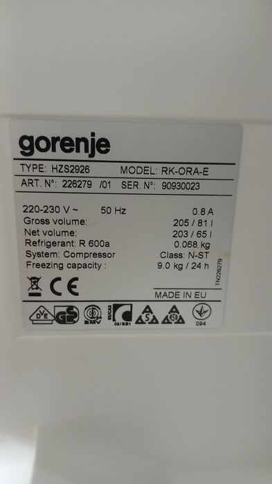 Lodowko zamrażarka Gorenje