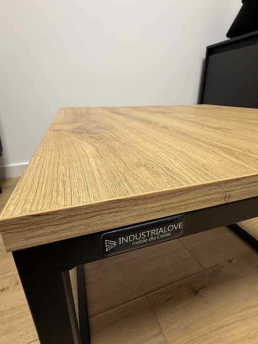 Stolik industrialny kawowy 60x60 (Dąb Odwieczny) marki industrialove
