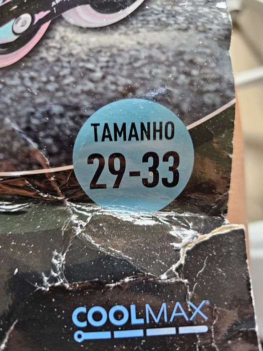 Patins criança tamanho variável 29 até 33