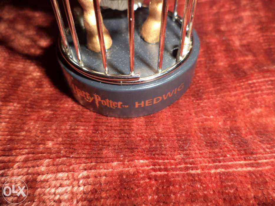 Harry Potter coruja Hedwig em gaiola removível + livro de autocolantes