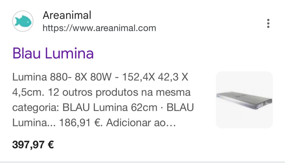 Luminaria para aquario plantado