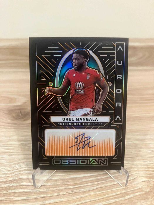 Karta piłkarska Panini z autografem Orel Mangala Nottingham Forest /75