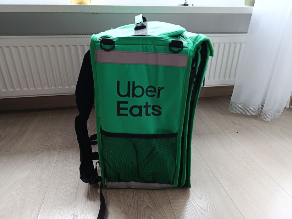 Torba Uber eats plecak delivery zielona jak nowa