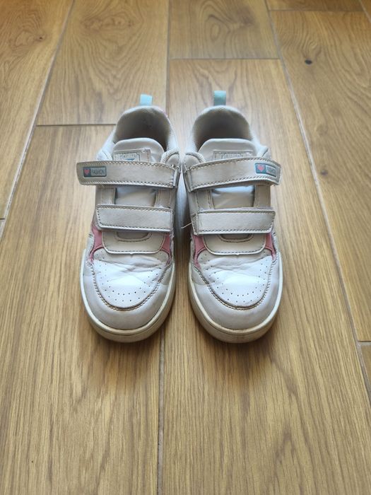 Sneakersy białe dziewczęce