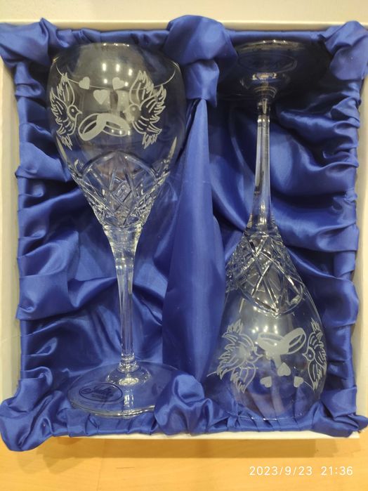 Lampki ślubne kryształ 24% nowe