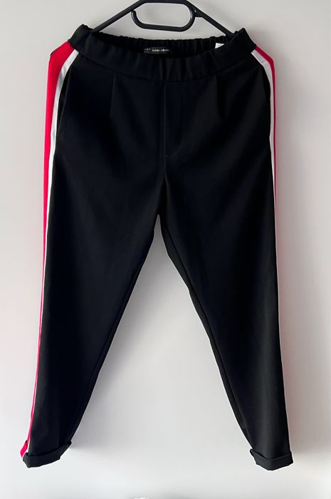 Spodnie Zara jogger z lampasami XS