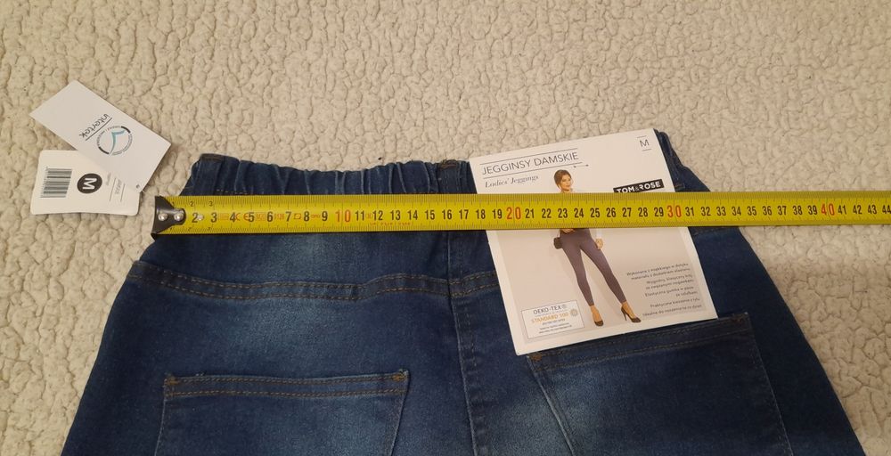 Jegginsy damskie granatowe