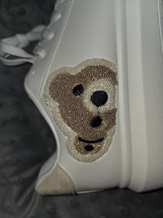 Trampki z frotowymi misiem