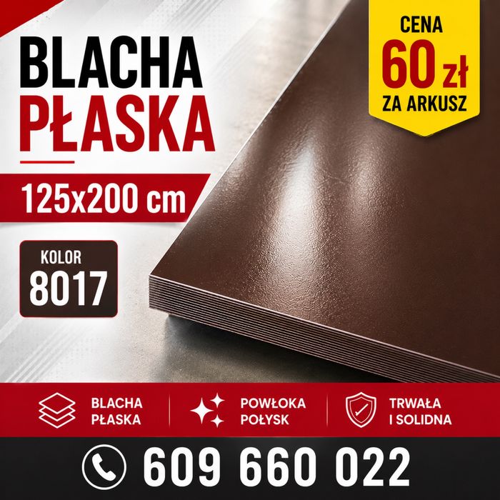 Blacha płaska 60 zł arkusz