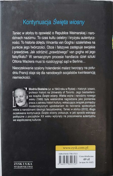 TANIEC W SŁOŃCU Vincent van Gogh - Modris Eksteins