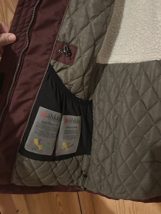 AHKKA parka zimowa bordowa 40