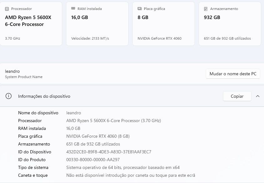 Vendo  setup Gamer