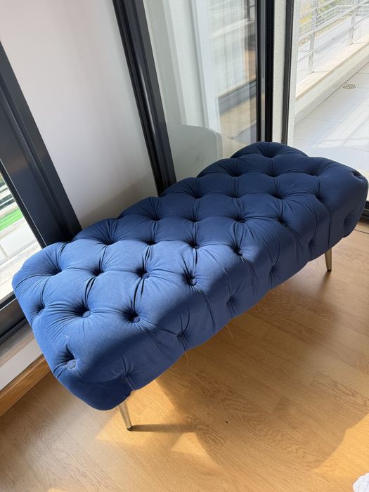 Poltrona azul como nova