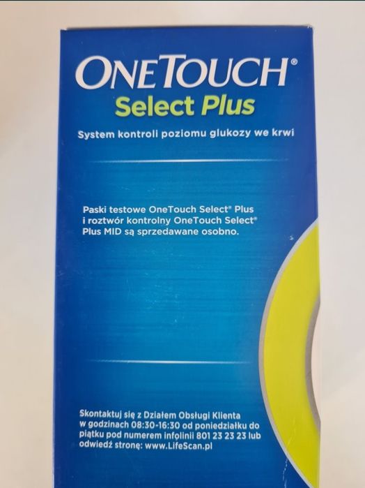 Nowy Elektroniczny Glukometr One Touch Select plus CERA-check Viva che