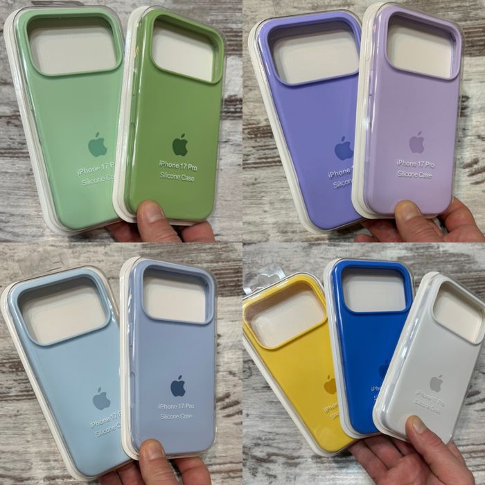 Чехол айфон 17 про силикон микрофибра silicon case iphone 17 pro чехлы с микрофиброй по всем граням для айфон 17про / iphone 17pro