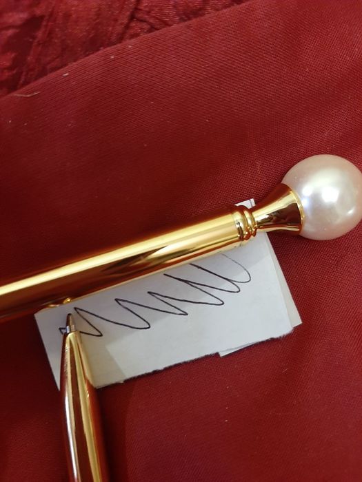 Кулькова ручка з перлиною