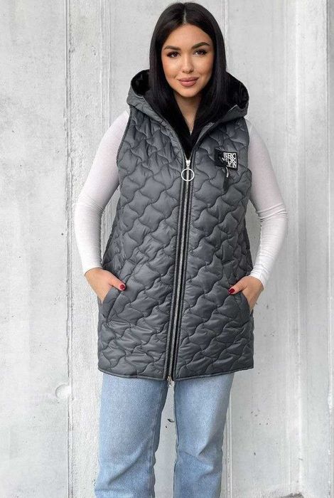 Женская жилетка удлиненная  от 48  до 54 рр.