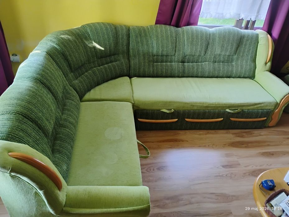 Narożnik z funkcją spania