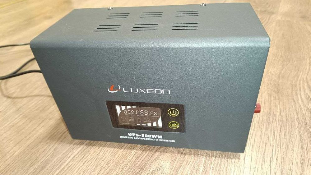 ДБЖ Luxeon UPS-500WM (UPS, AVR, стабілізатор, чистий синус)