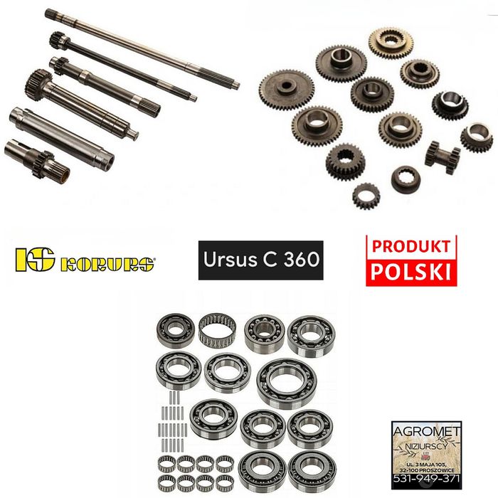 Zestaw remontowy skrzyni biegów Ursus C-360 Korurs