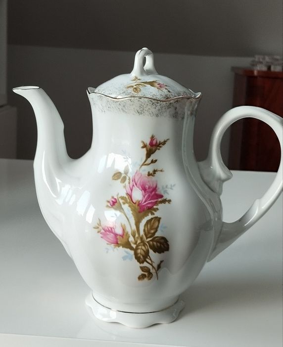 Dzbanek do herbaty, imbryk z różą