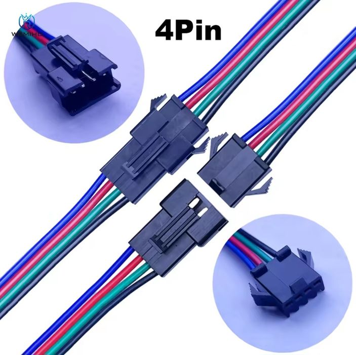 Блок питания адаптер 220- 12v, RGB конектор, led диодная лента 5в 12в