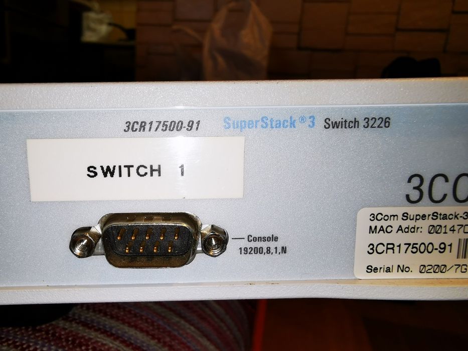 Switch 3 com 3cr17500 superstack 3