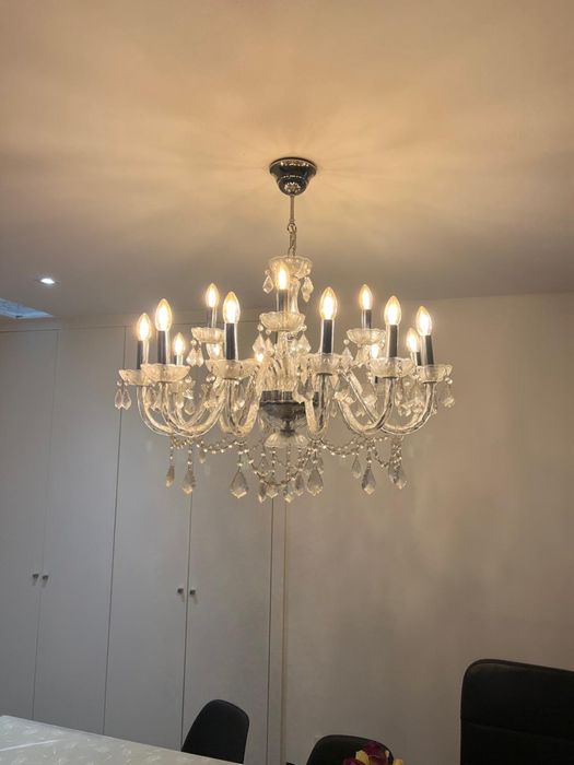 Candeeiro de teto com pingentes