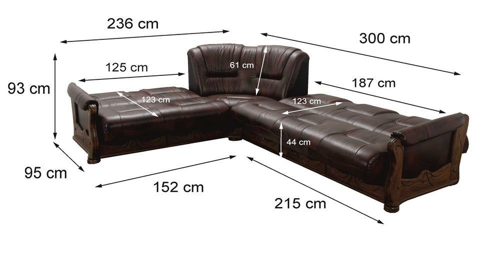 Narożnik ze skóry naturalnej 2R3 KOMFORT 100% skóra/dąb PRODUCENT