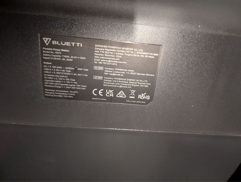 Продам зарядну станцію Bluetti eb70