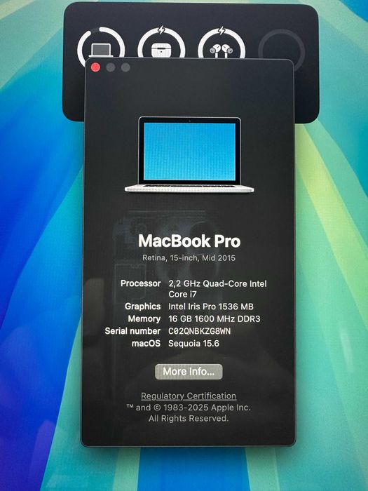 MacBook Pro | mid 2015 | nowa bateria! |  16gb ram | 256gb | 15 cali