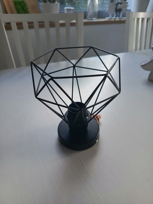 Lampa kinkiet czarna metalowa