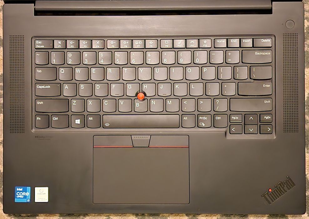 Thinkpad P1 GEN4(G4), I7-11850H, RTX3070, 4K, dotyk, DCI P3, Carbon