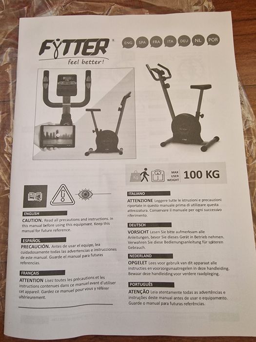 Bicicleta Estática Fytter Racer RAM01B – Nova em Caixa / Por Montar